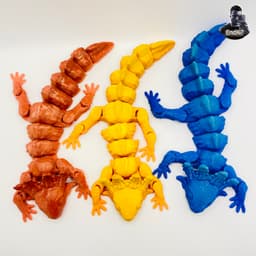 Very Cute Axolotl - Articulated - No Supports - Print in Place 3d model