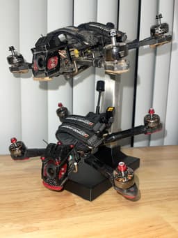 Desktop FPV Dual Drone Display Base 3d model