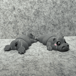 Hippo Booty Flexi 3d model