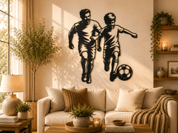 Father and Son Soccer Wall Art Decor.3mf 3d model