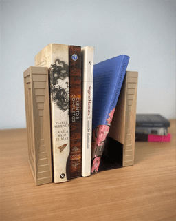 Strix Bookend - Topographic Bookend - Parametric Bookend & 3D Printed Bookend for Home 3d model