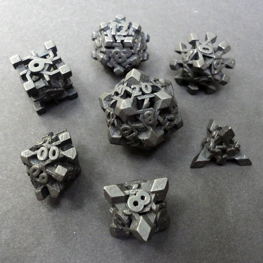 Intangle Dice Set with Decader 3d model