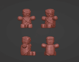 Crochet Mummy 3d model