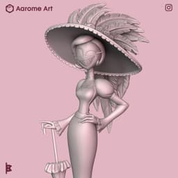 Rosie Hazbin Hotel 3d model
