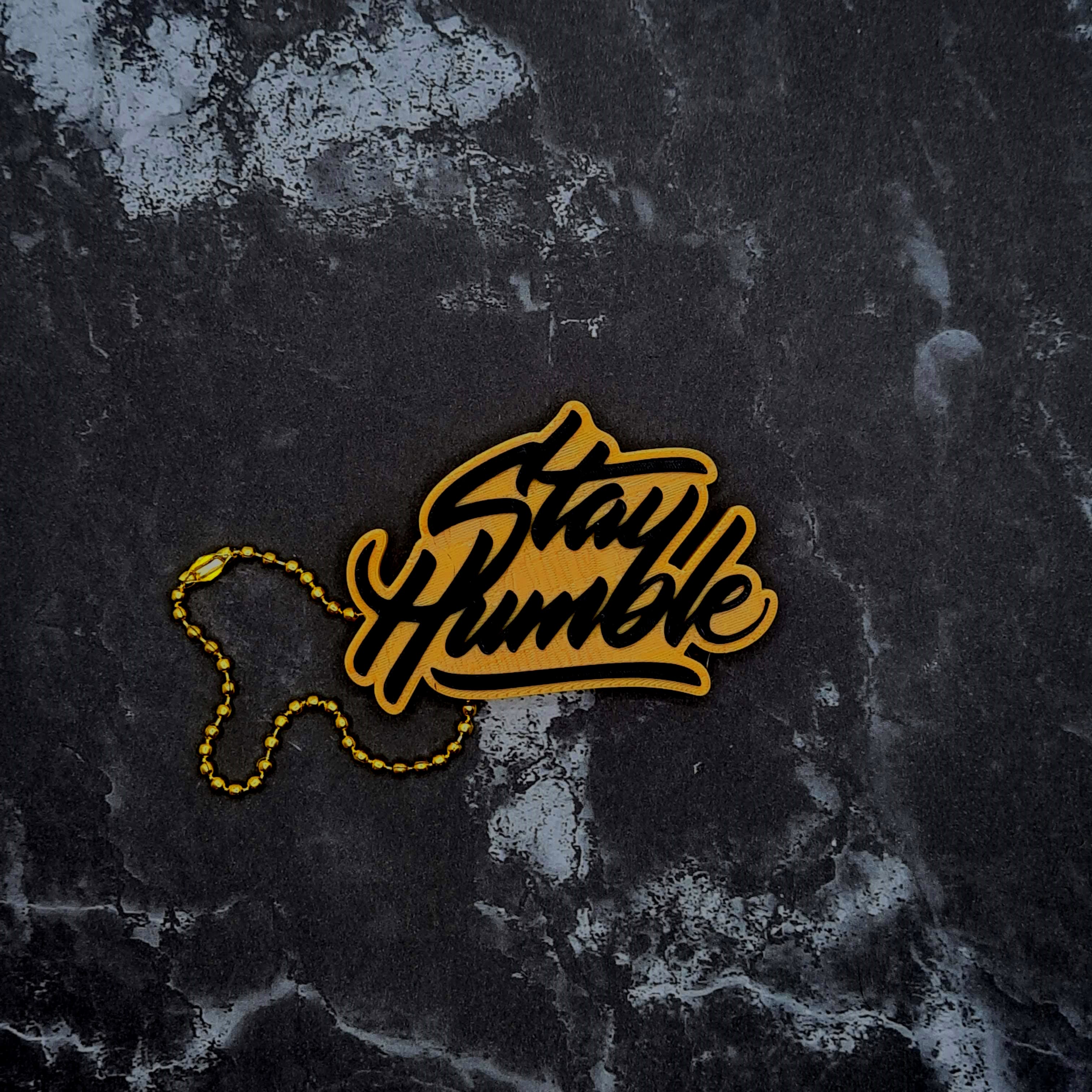 Stay Humble Keychain 3d model