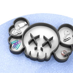 3D KAWS Tray, Multipurpose Tray, Catch Tray, Functional Design, Catchall Organizer 3d model