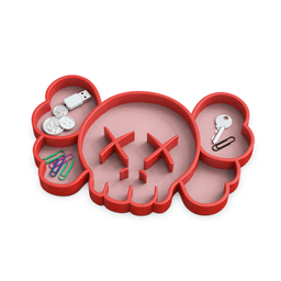 3D KAWS Tray, Multipurpose Tray, Catch Tray, Functional Design, Catchall Organizer 3d model
