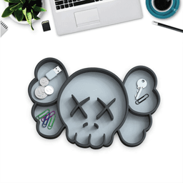 3D KAWS Tray, Multipurpose Tray, Catch Tray, Functional Design, Catchall Organizer 3d model