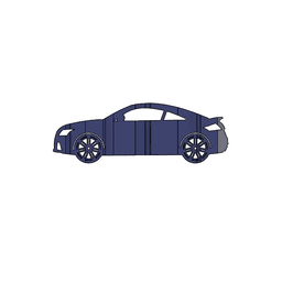 TTS 3D Car Flip Art Desk Display 3d model