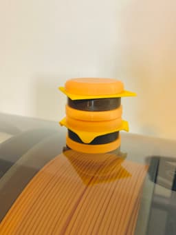 Hamburguer Keychain multi-color 3d model