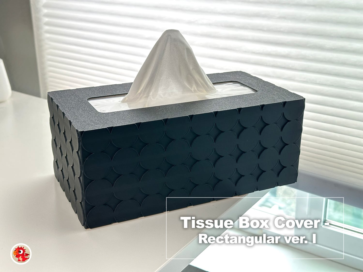 Tissue Box Cover- Rectangular 3d model