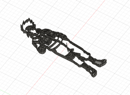 Silhouette Kakashi - Naruto Wall Art 3d model