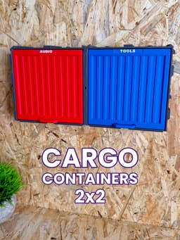 Cargo Containers - 2x2 (Medium Modular Storage) 3d model