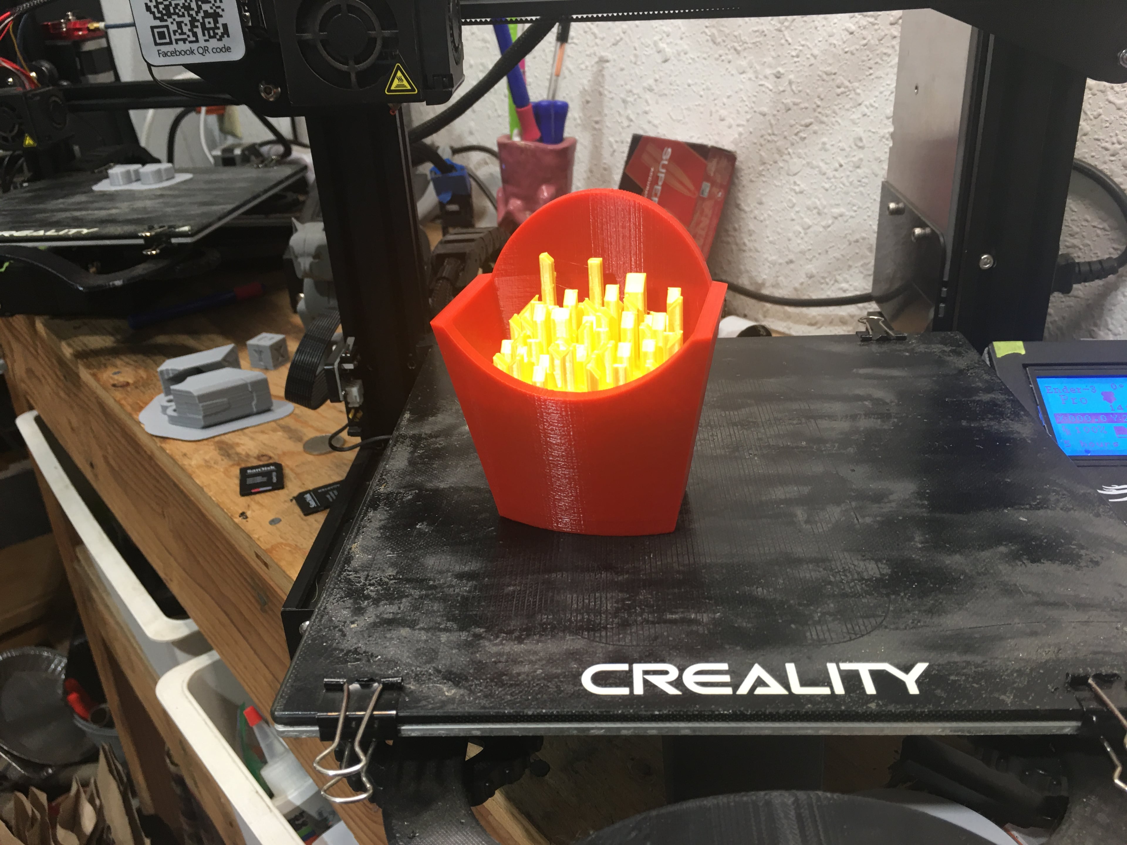 Fry Box Container 3d model