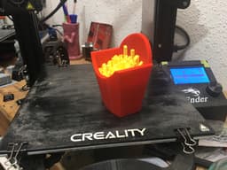 Fry Box Container 3d model