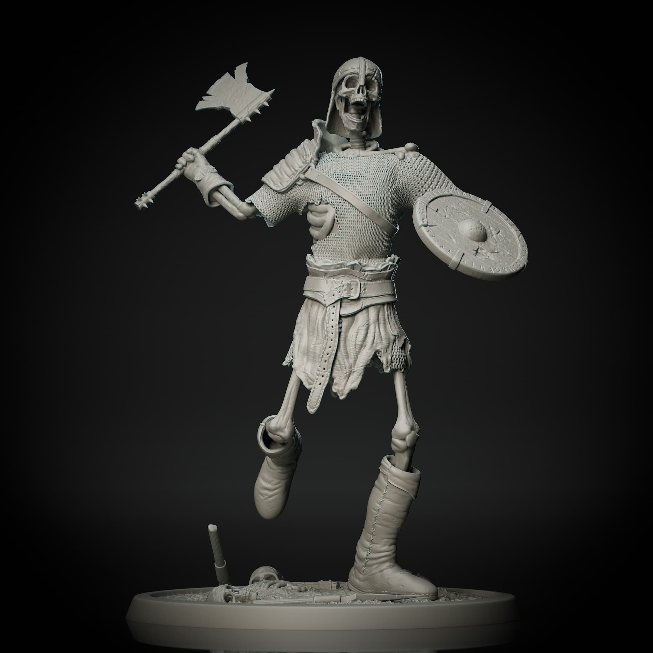 Skeleton Warrior 03 3d model
