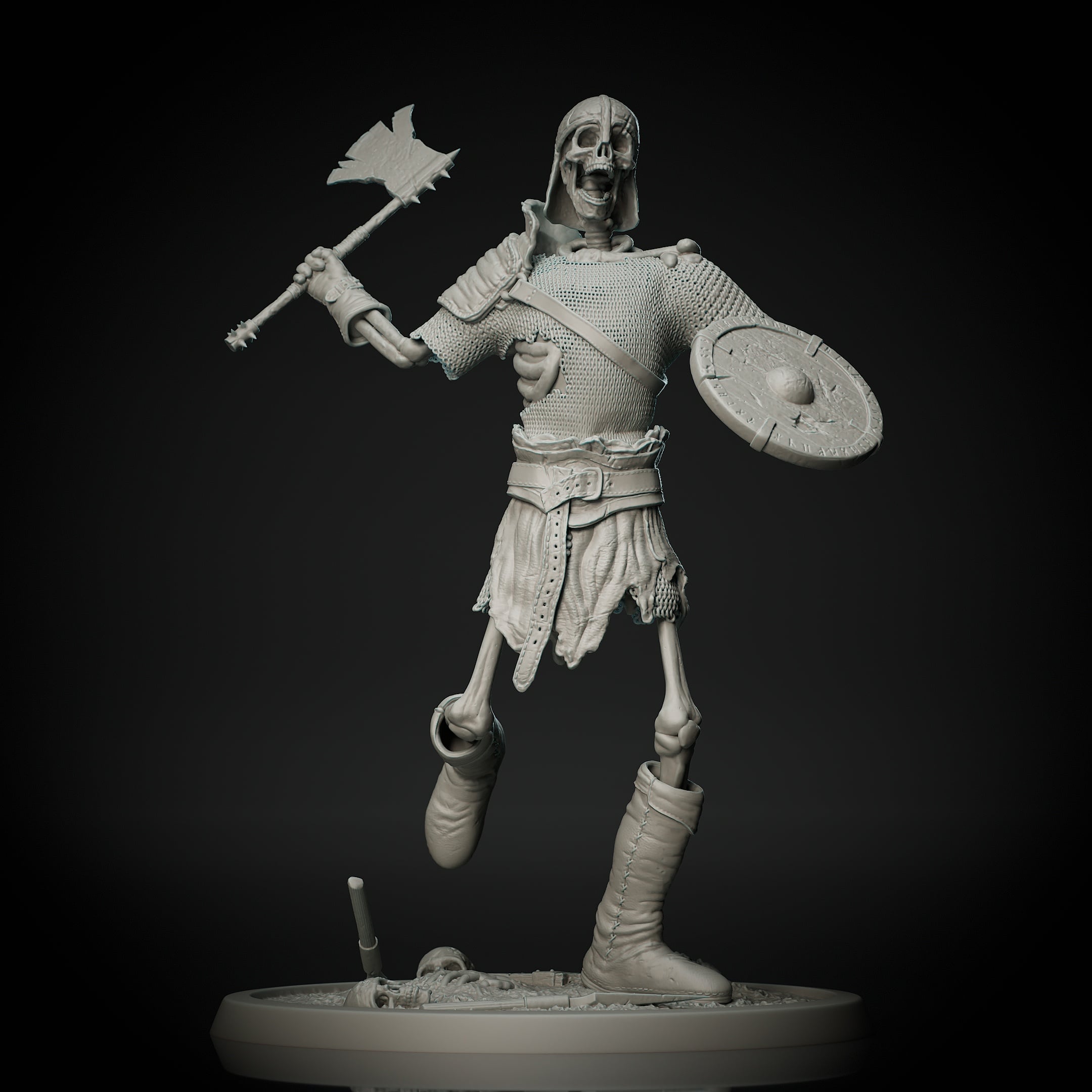 Skeleton Warrior 03 3d model