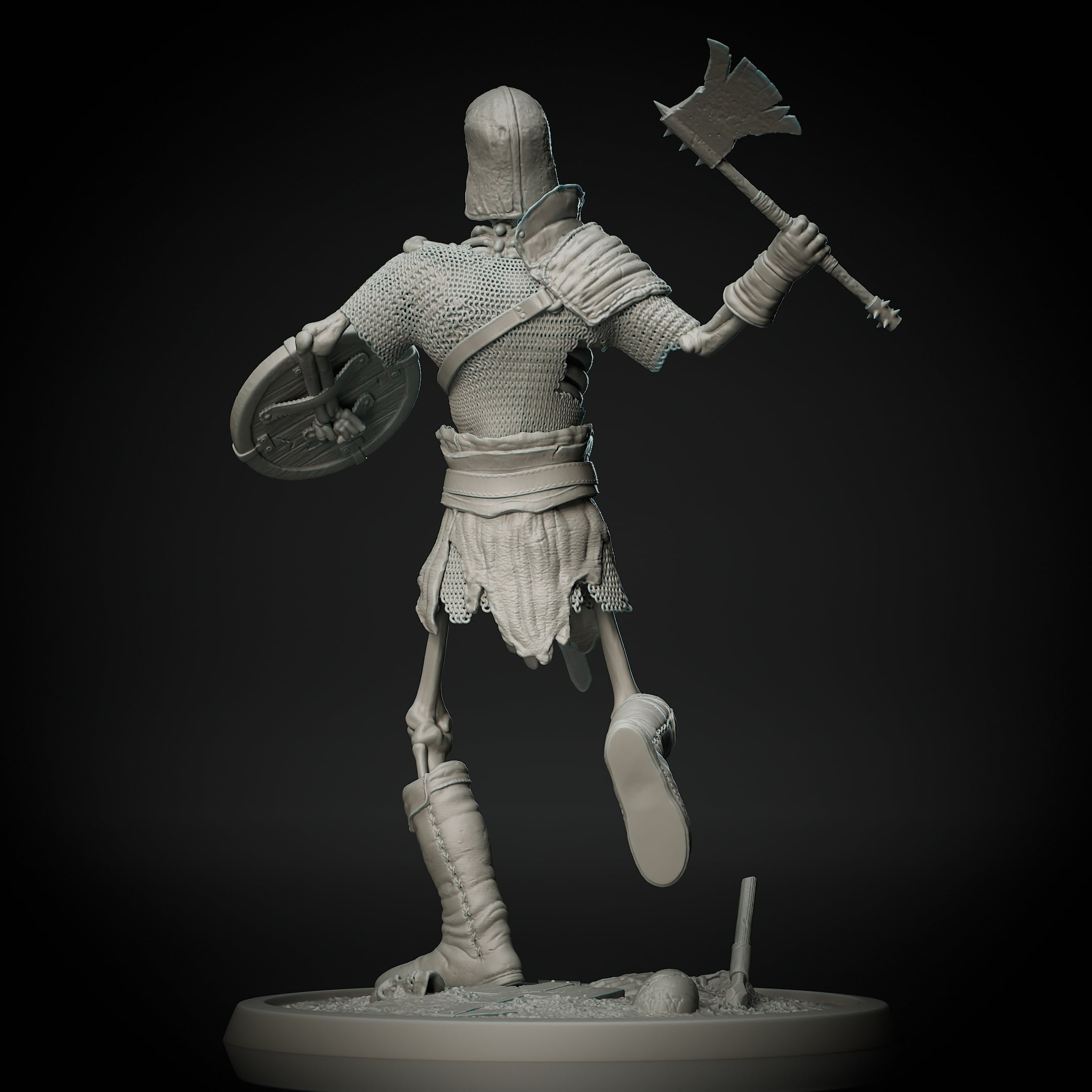 Skeleton Warrior 03 3d model
