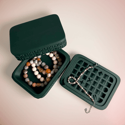 Soap Case + Dish Ornamental Grid 3d model