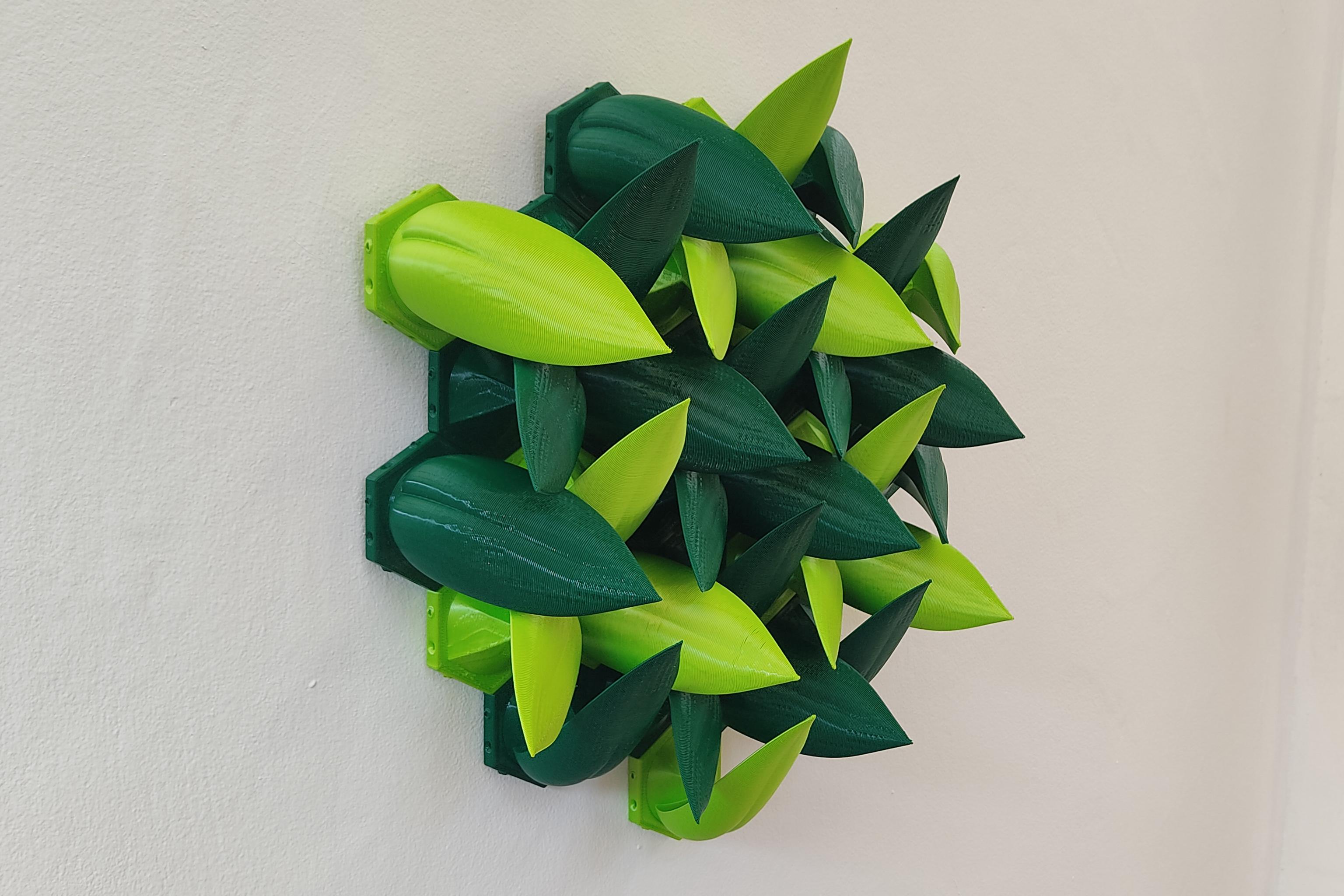 Leafy Garden Wall Sculpture 3d model