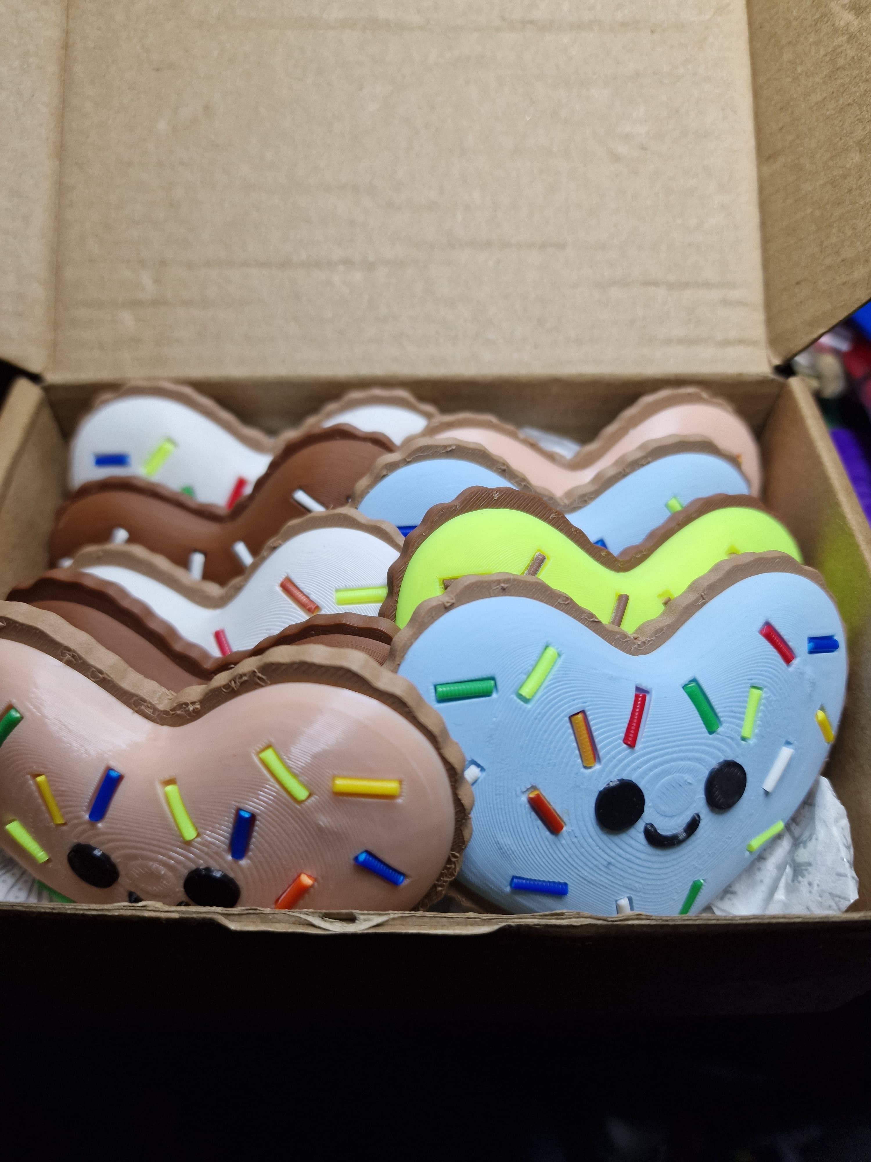 Kawaii Sprinkle Heart - Valentine Cookies 3d model