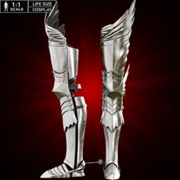GRIFFITH RESURRECTED LEG ARMOR life size cosplay - Berserk Fan Art STL 3d model