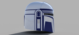The Admiral: Custom made Mandalorian Helmet STL File (3D Print File) 3d model