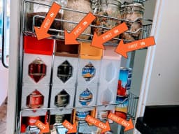 Food Can Dispenser - Stackable FIFO System - 5 can size 3d model