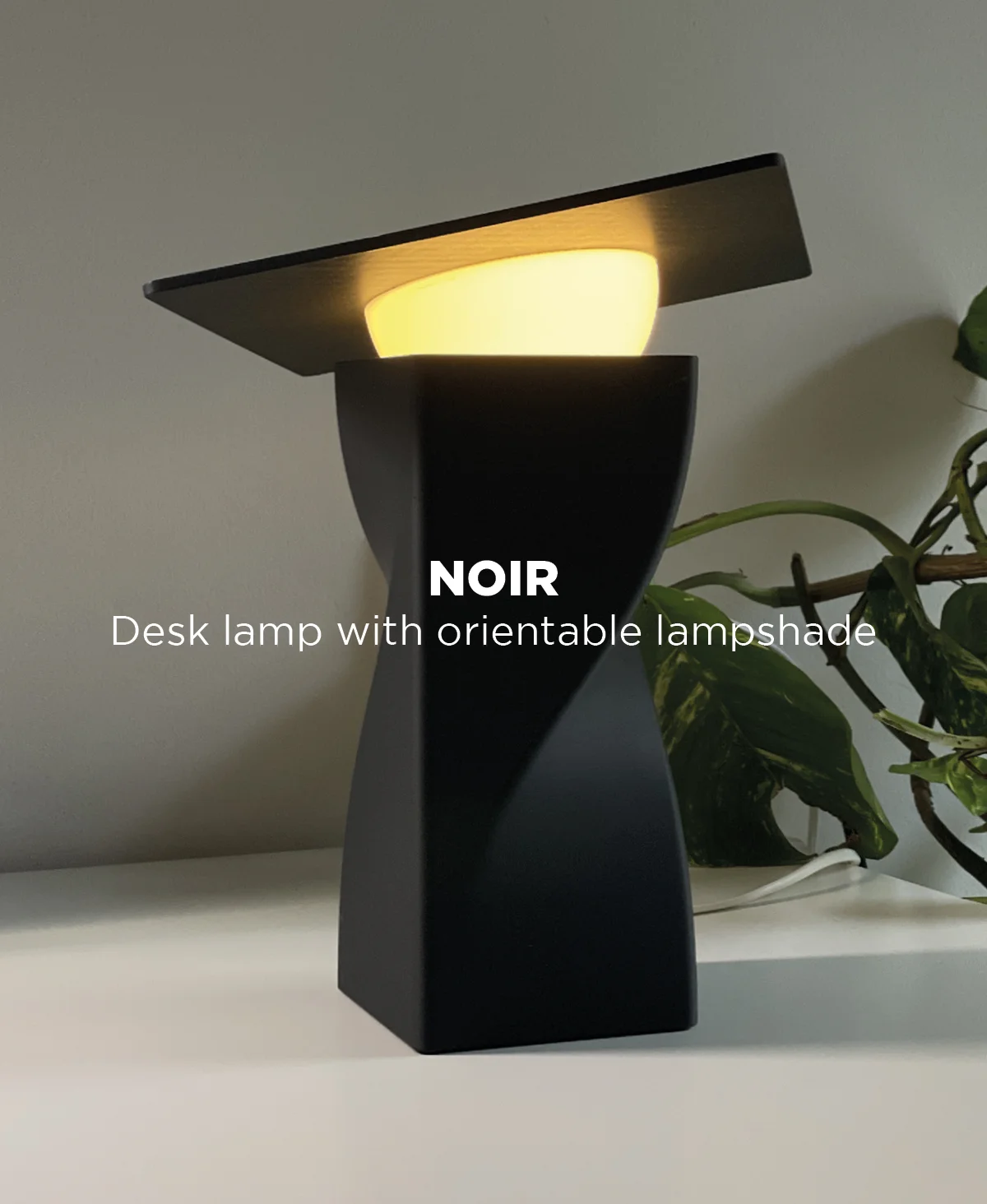 Noir, desk lamp. 3d model