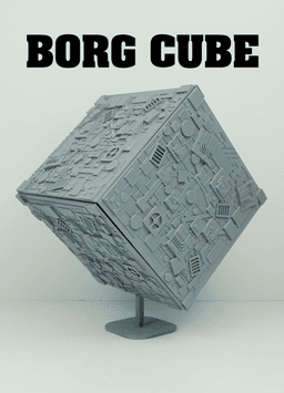 Borg Cube! (No Need for AMS, or Supports!) 3d model