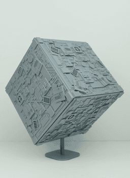 Borg Cube! (No Need for AMS, or Supports!) 3d model