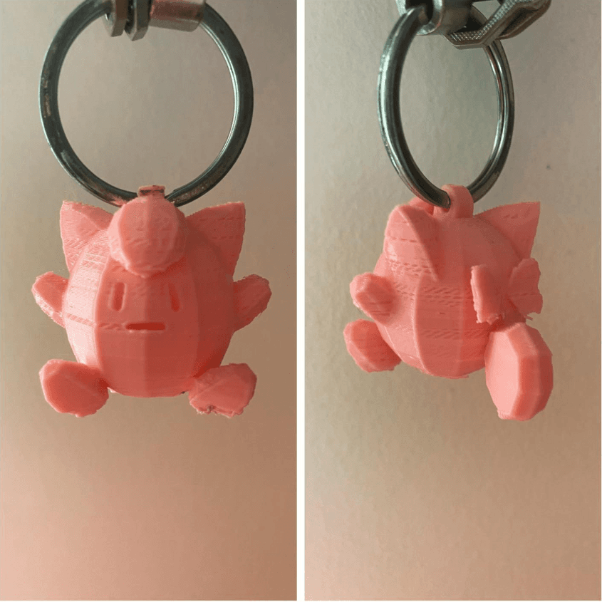 Clefairy Doll Keychain  3d model