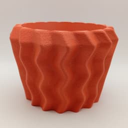 Cache-pot Ondes 3d model