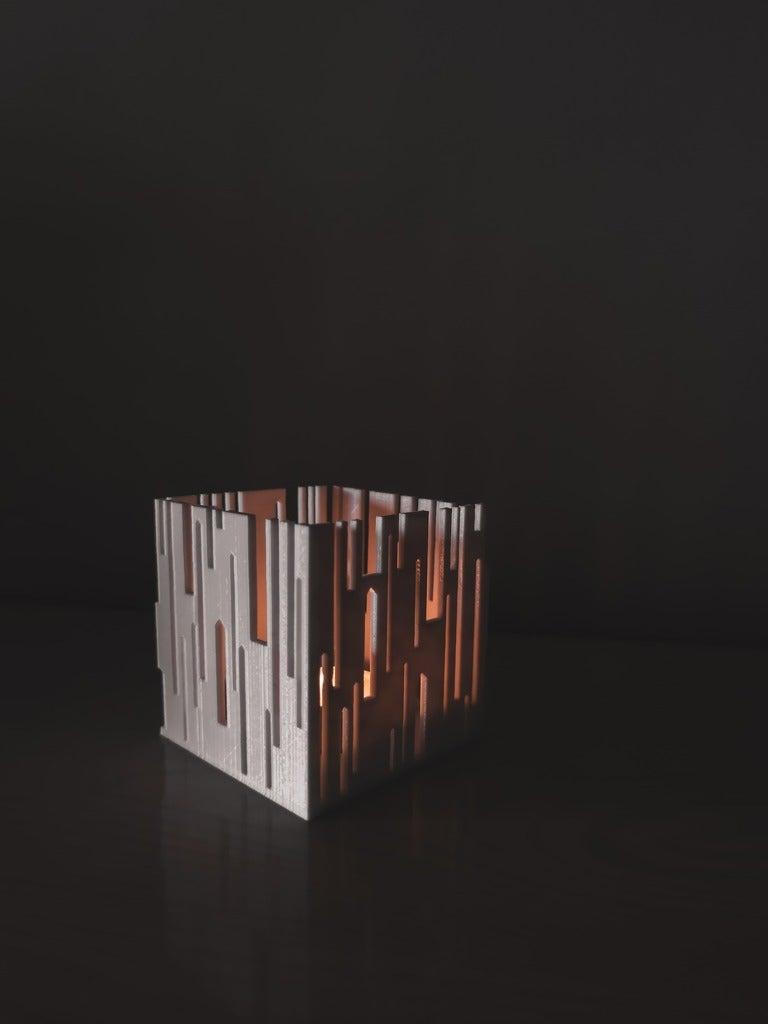 citycube | candle holder 3d model