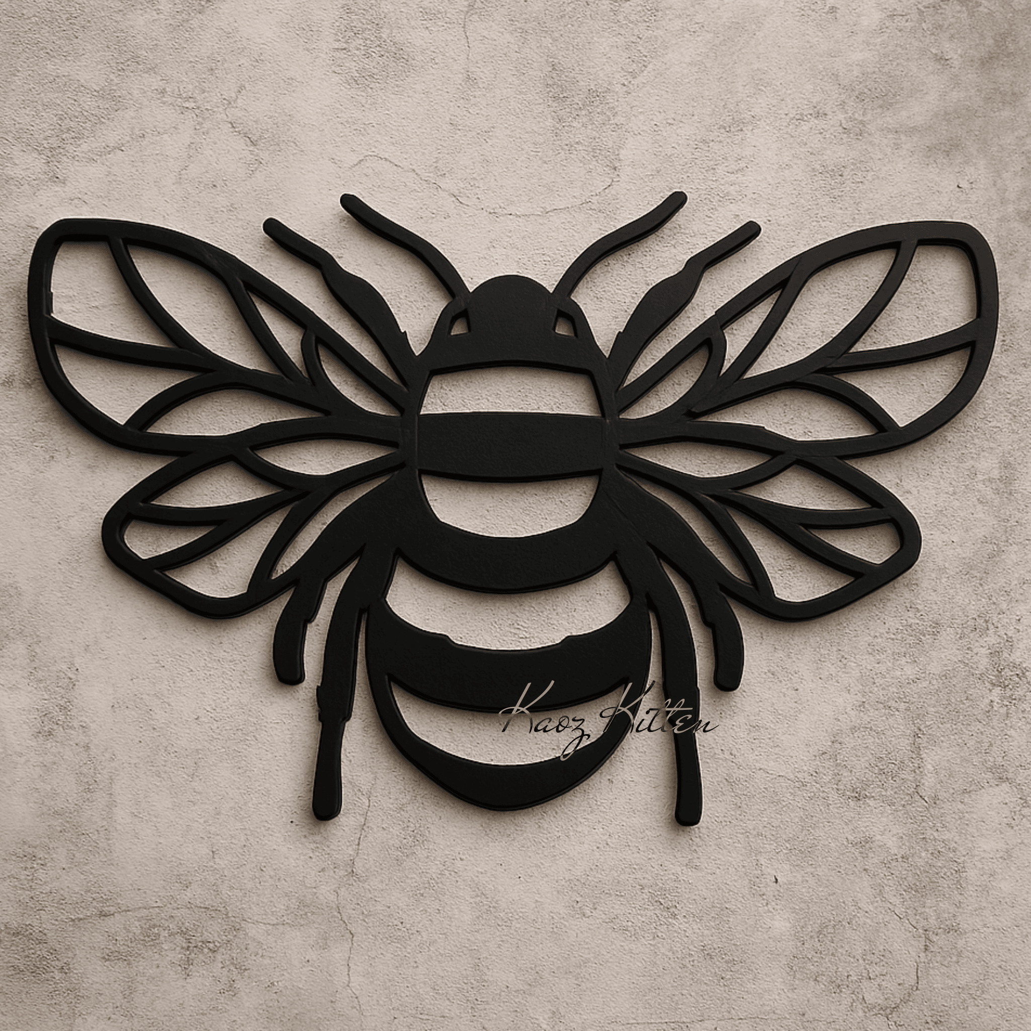 bumblebee wall art honey bee home decor 3d model