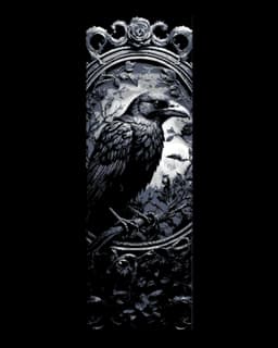 Crow and the Midnight Moon - Set of 3 Bookmarks - Updated Files 3d model