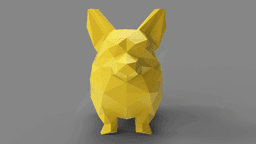 Low Poly Corgi 3d model