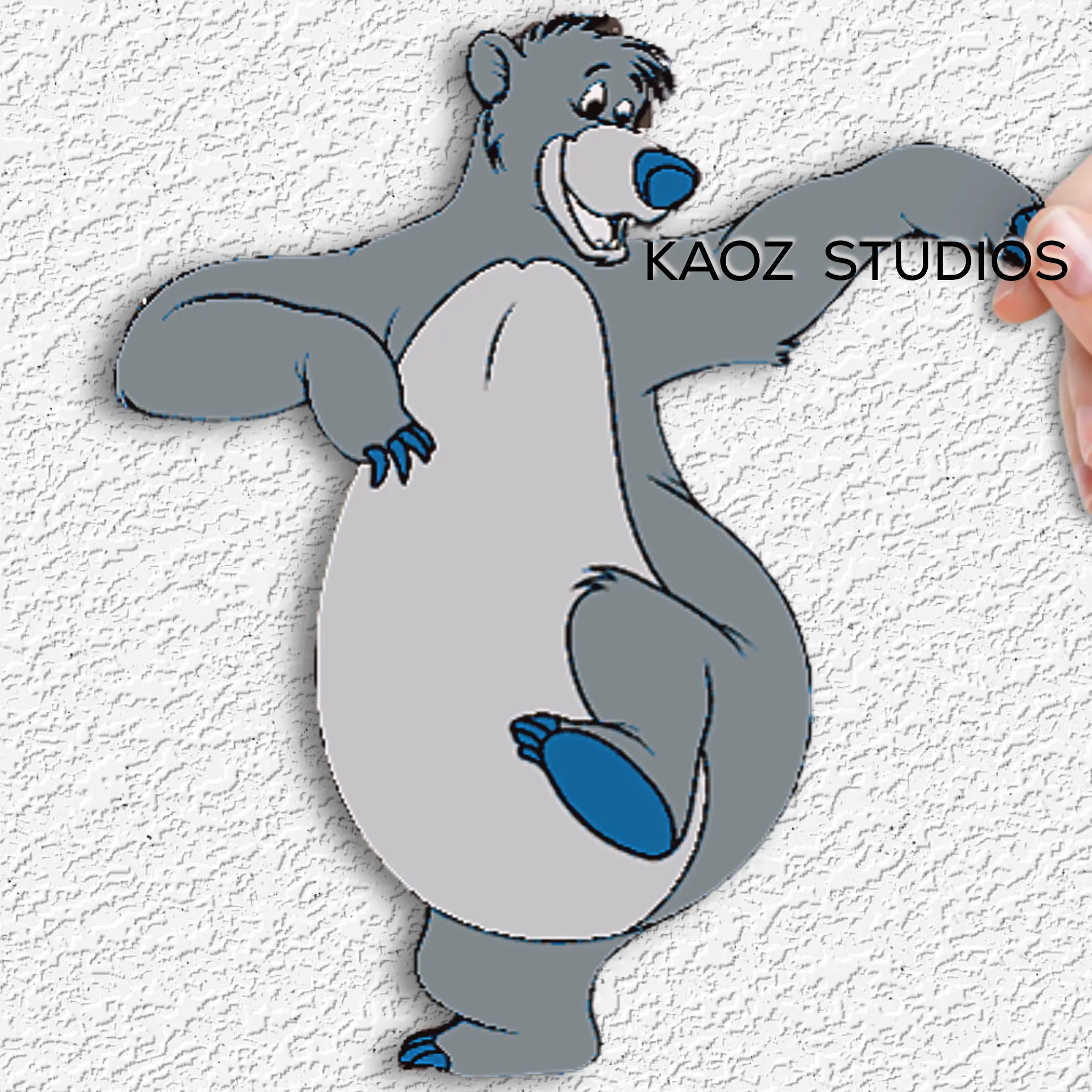 The Jungle Book Baloo Disney fanart 3d model