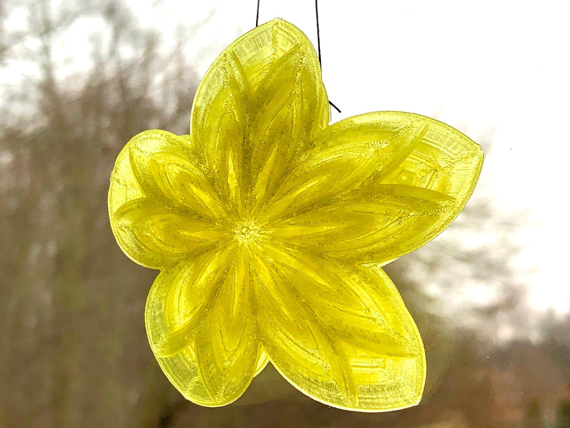 Flowery Whatsit Ornament Suncatcher 3d model