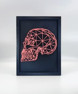 Geometric Glow-in-the-Dark Skull -Part 2- Halloween Decor! 3d model