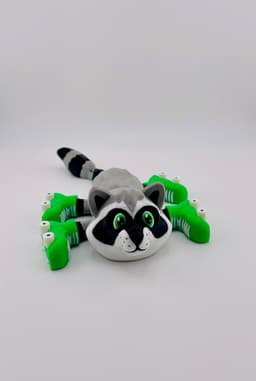 Raccoon Roller Skate Flexi 3d model