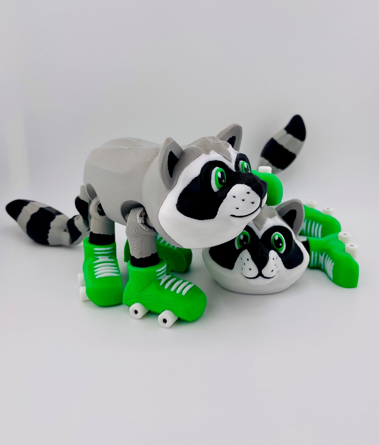 Raccoon Roller Skate Flexi 3d model
