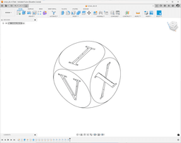 Roman numerals d6 3d model