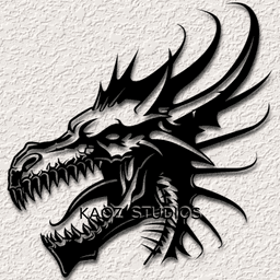 dragon wall art mythical beast wall decor fantasy decoration 3d model