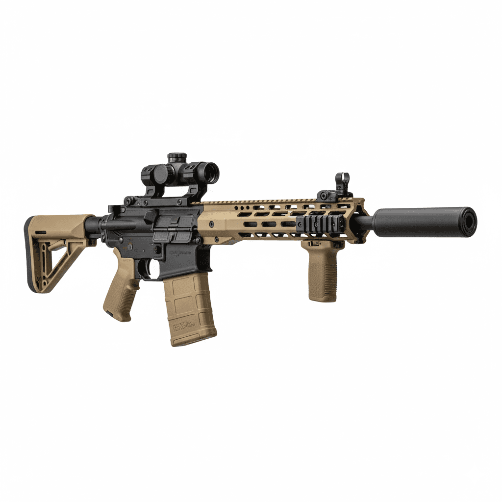 Gun SIG MCX Spear Battle Rifle 3d model