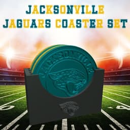 Jacksonville Jaguars Coaster Set (NFL) 3d model