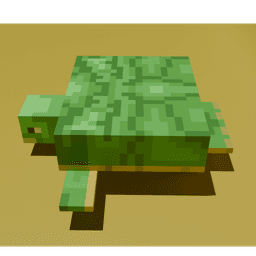 Stylized Minecraft Turtle - Voxel Fan Art 3d model