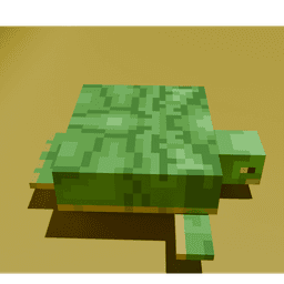 Stylized Minecraft Turtle - Voxel Fan Art 3d model