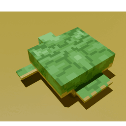 Stylized Minecraft Turtle - Voxel Fan Art 3d model