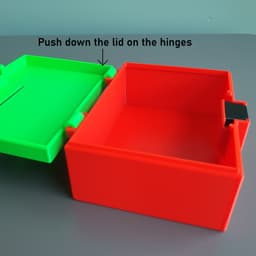 Coinbox with key lock 3d model